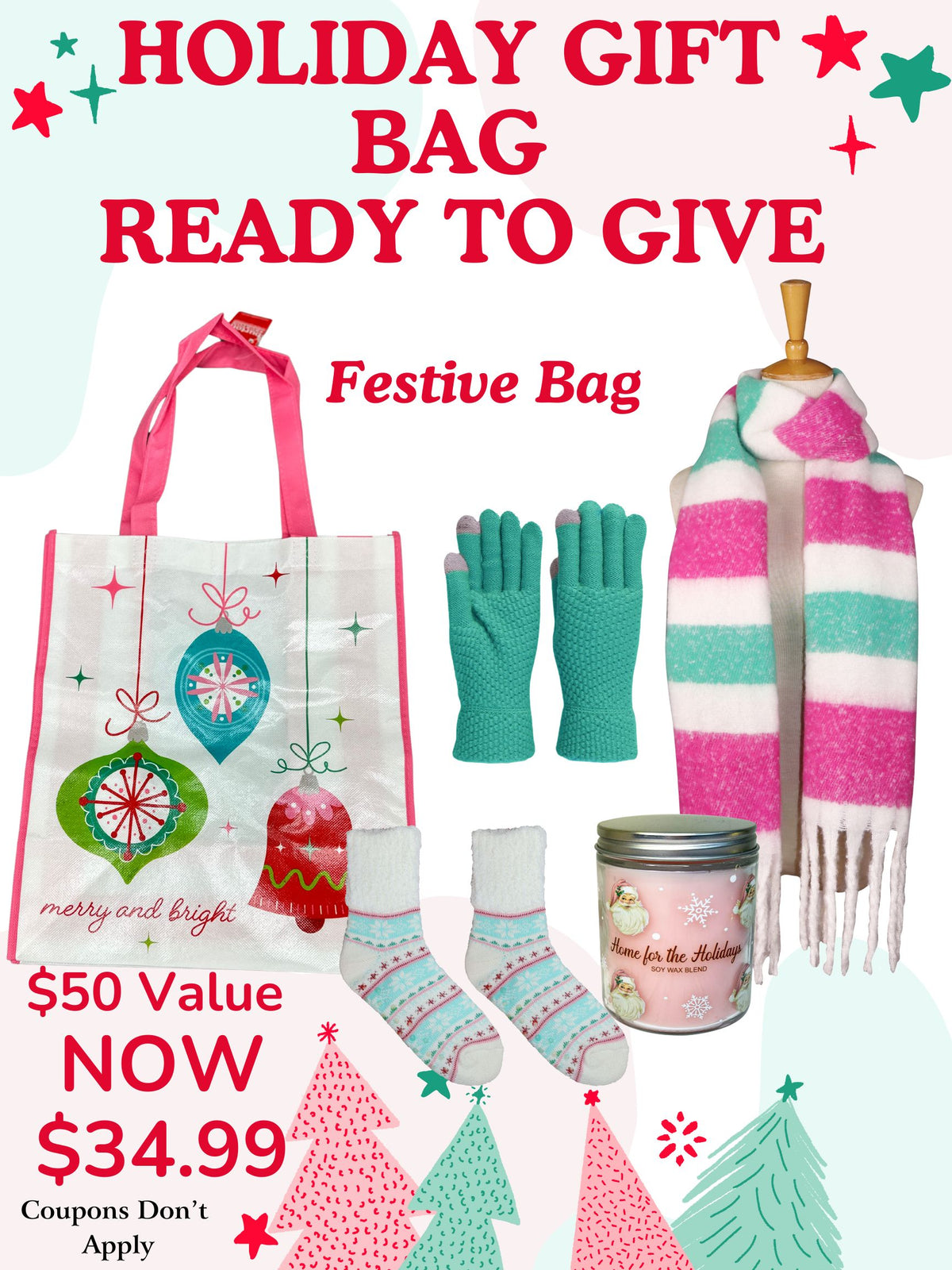 Festive Pink VIP Holiday Bag