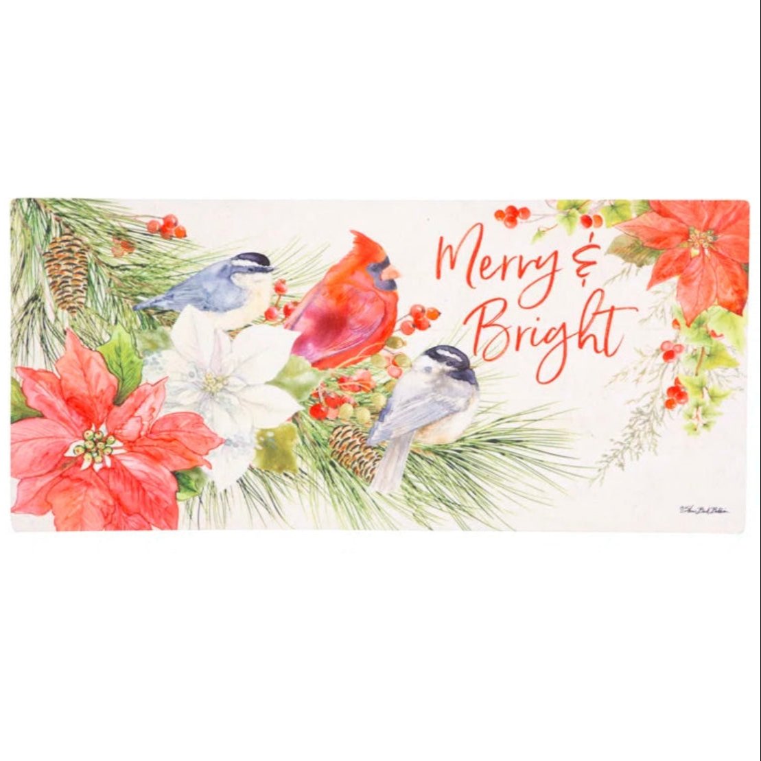 Merry &amp; Bright Cardinal Sassafras Insert Mat - Retired Design