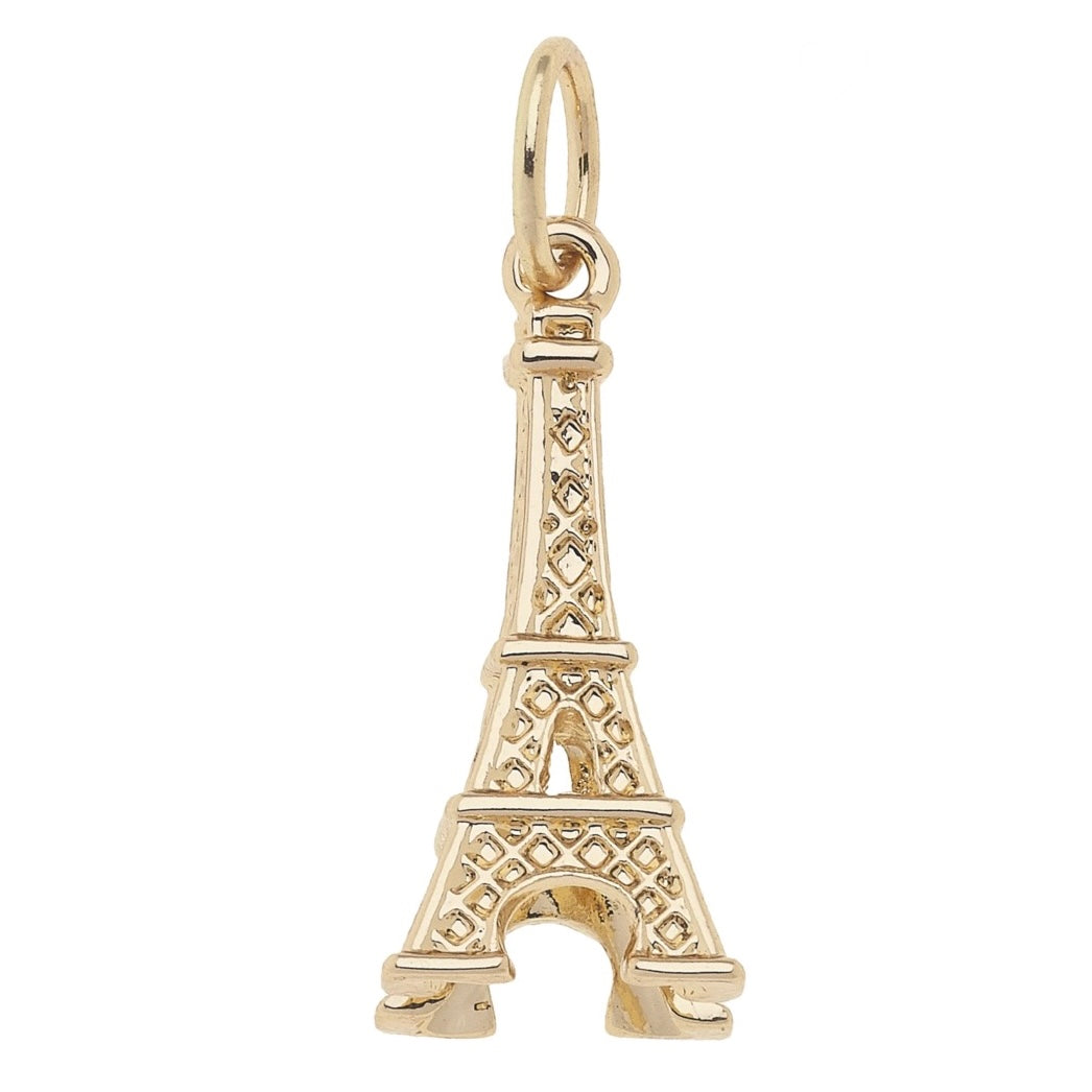 Eiffel Tower Charm in Shiny Gold