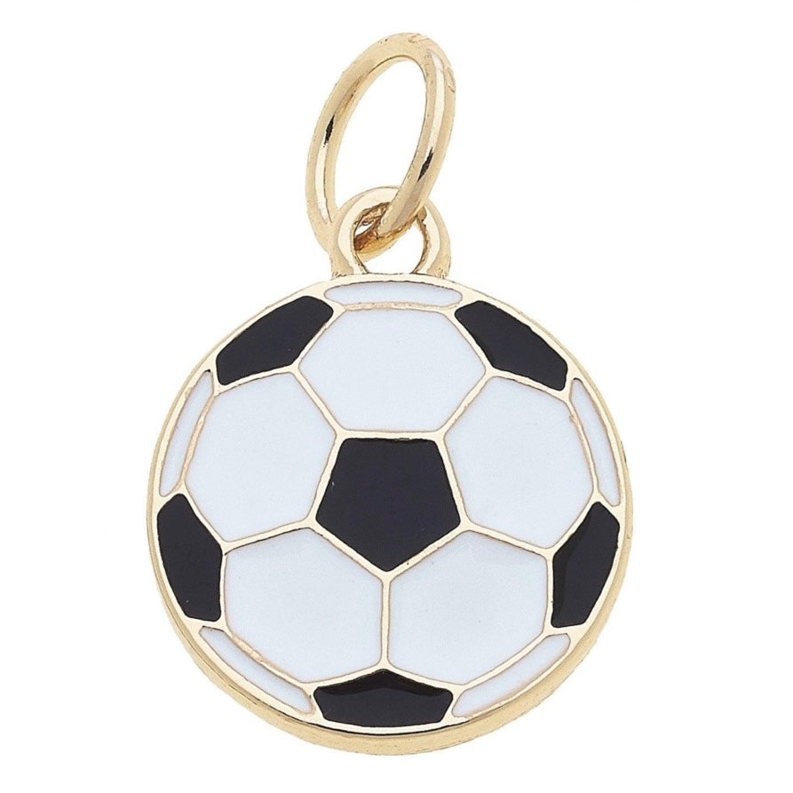 Enamel Soccer Ball Charm