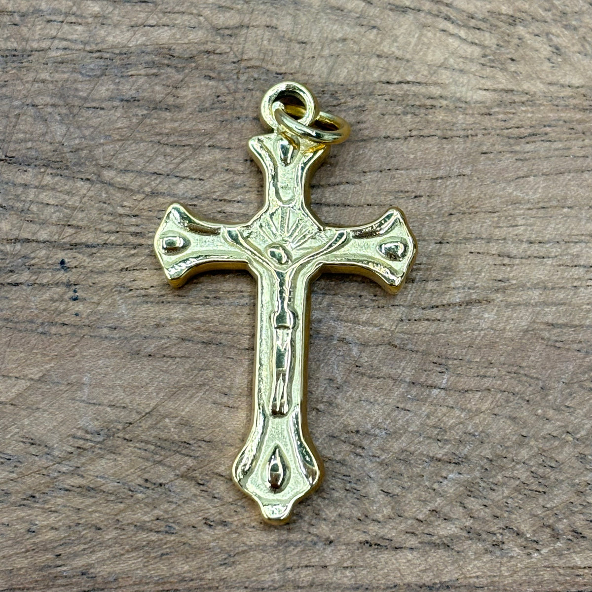 Gold Crucifix Charm