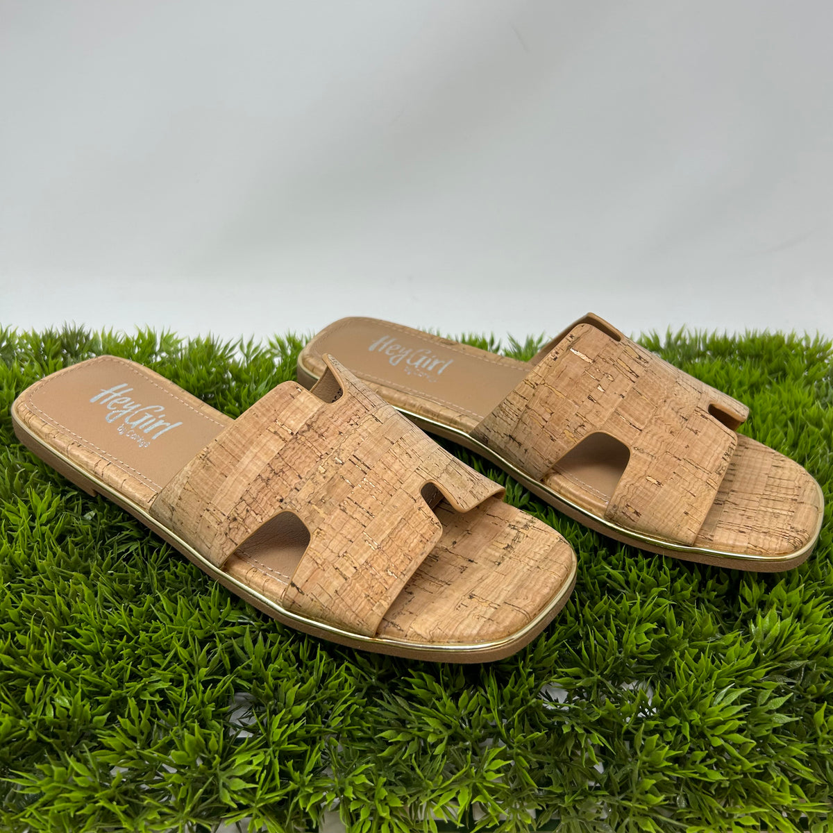 Picture Perfect Cork Flat Sandals