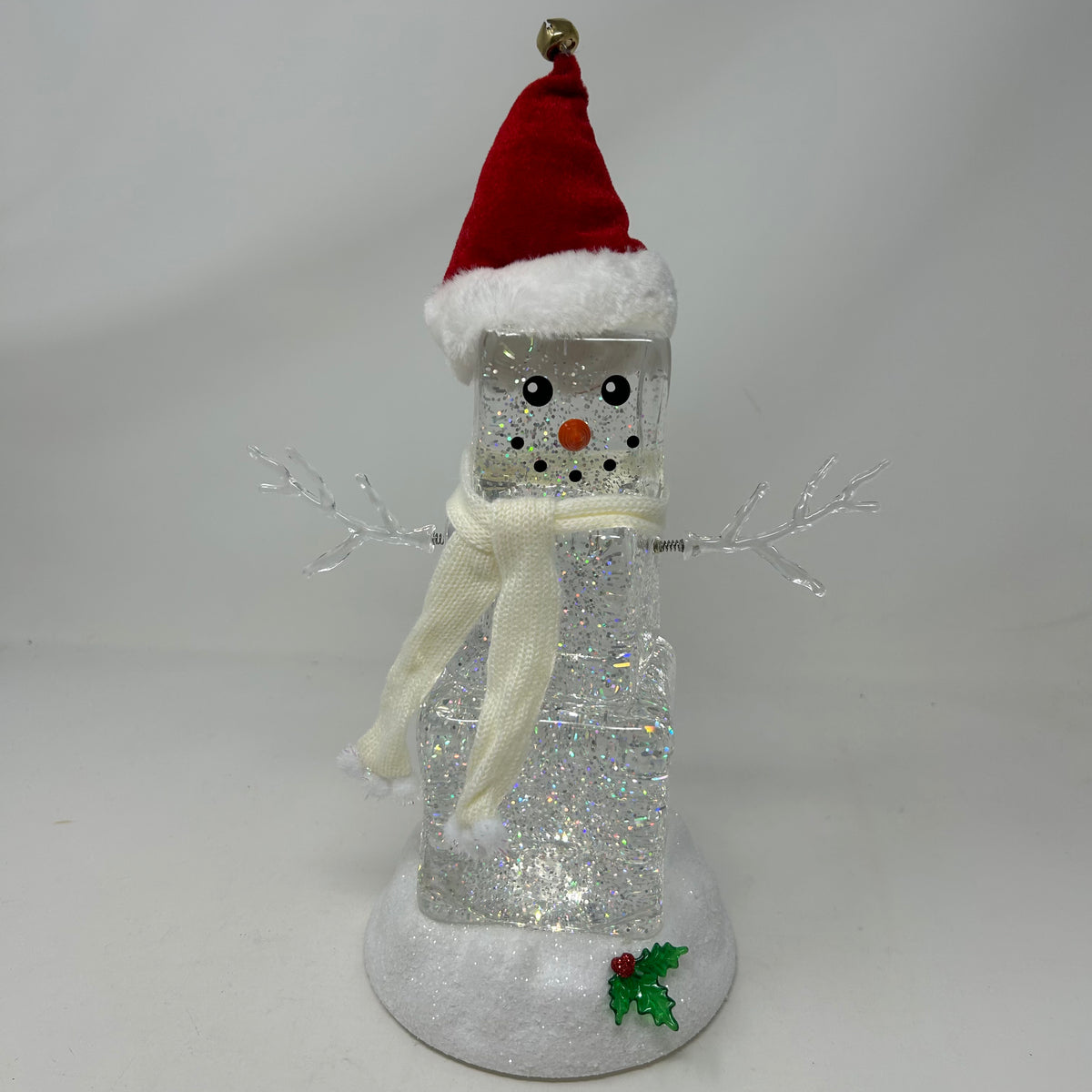 Festive Ice Cube Glitter Snowman