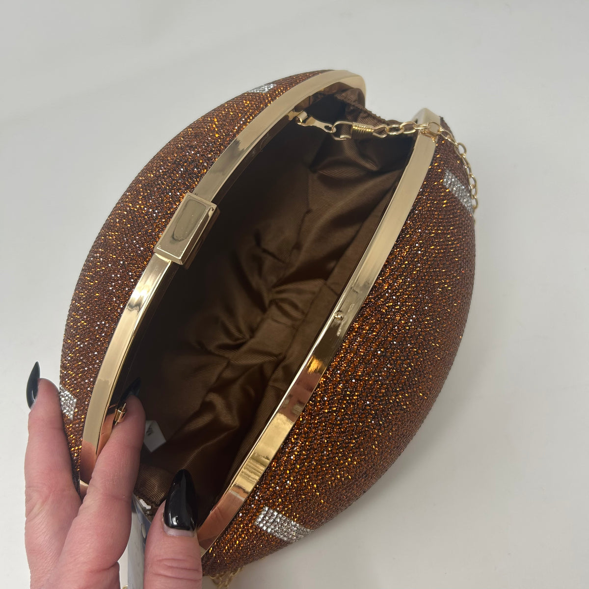 Bedazzled Football Purse