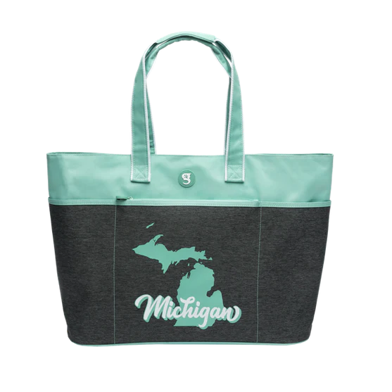 MI State Word Hero Beach Tote