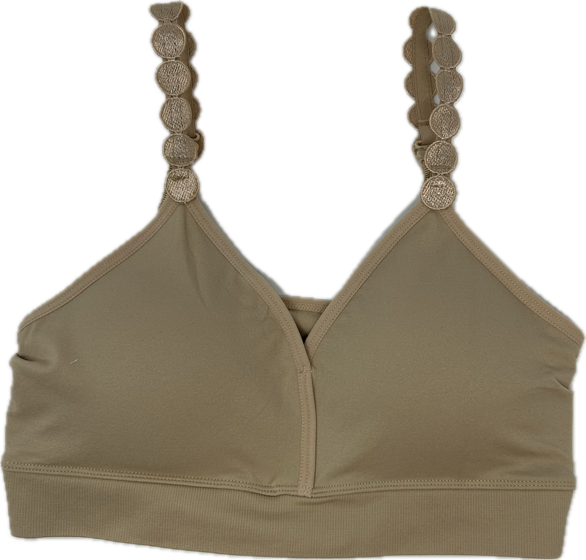 Nude Plunge Bra/Circle Straps