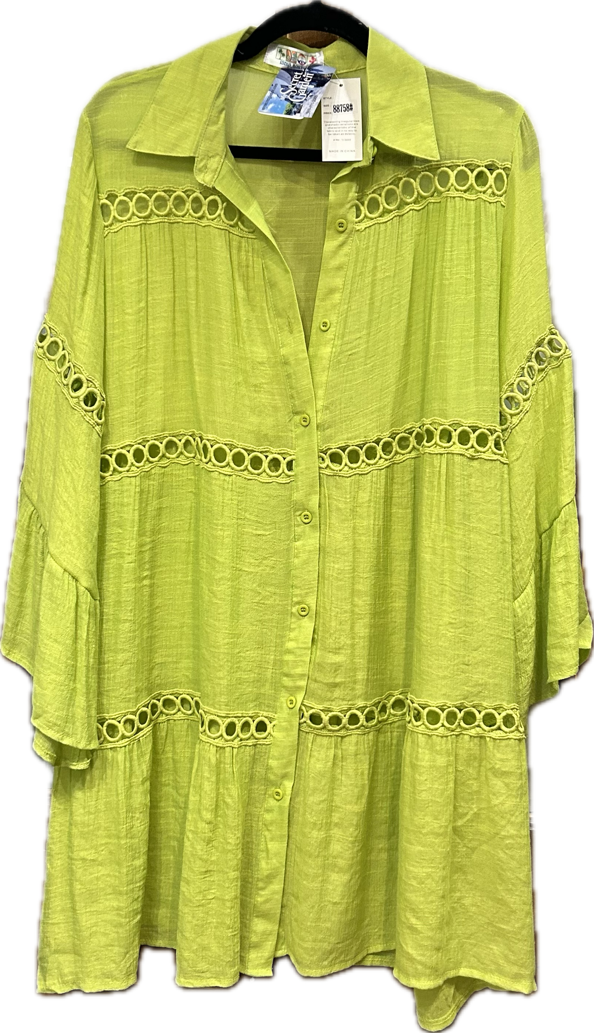 Chartreuse One Size Flowy Top