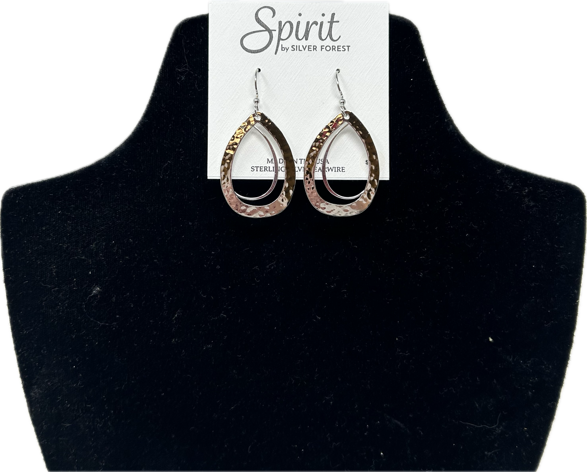 Tear in Hammered Tear Earrings Spirit