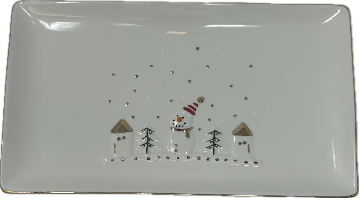 12.25&quot;x7 Castleton Christmas Serving Platter