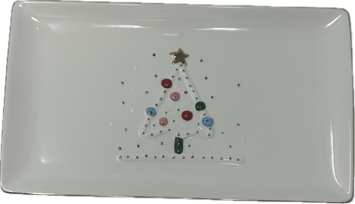 12.25&quot;x7 Castleton Christmas Serving Platter