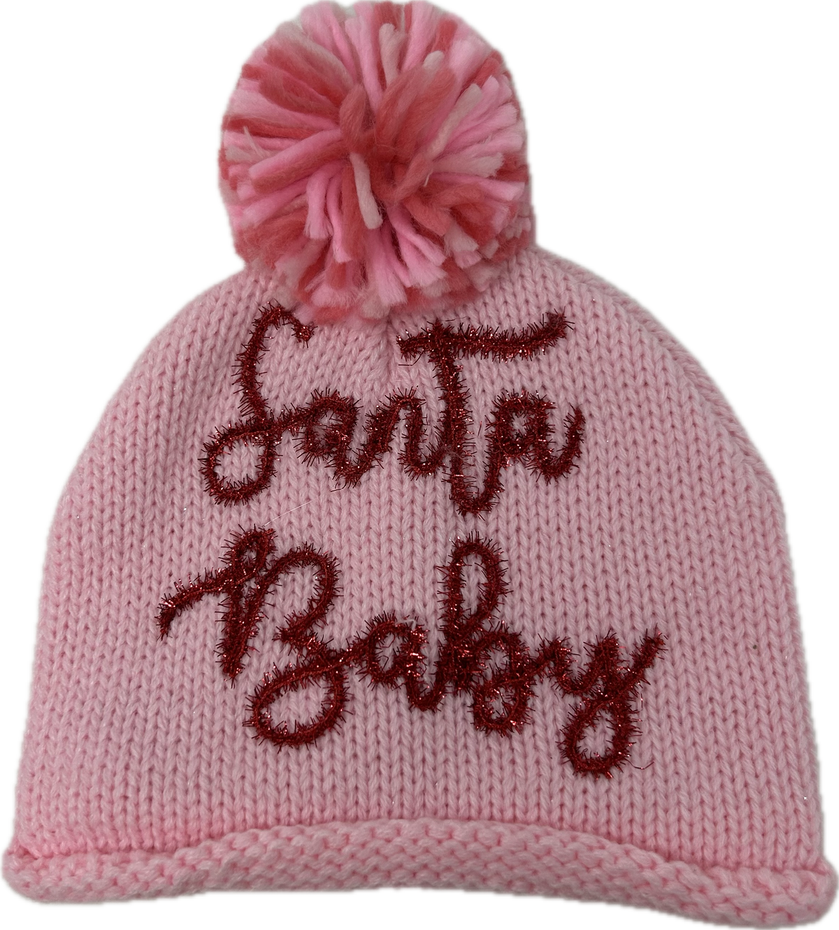 Pink Santa Baby Sparkle Hats