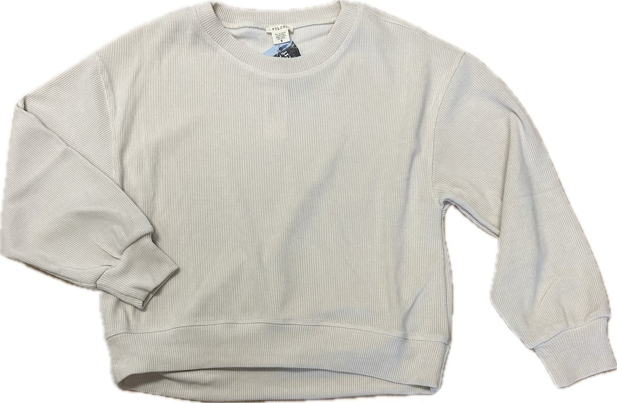 Ivory Relaxed Corduroy LS Top