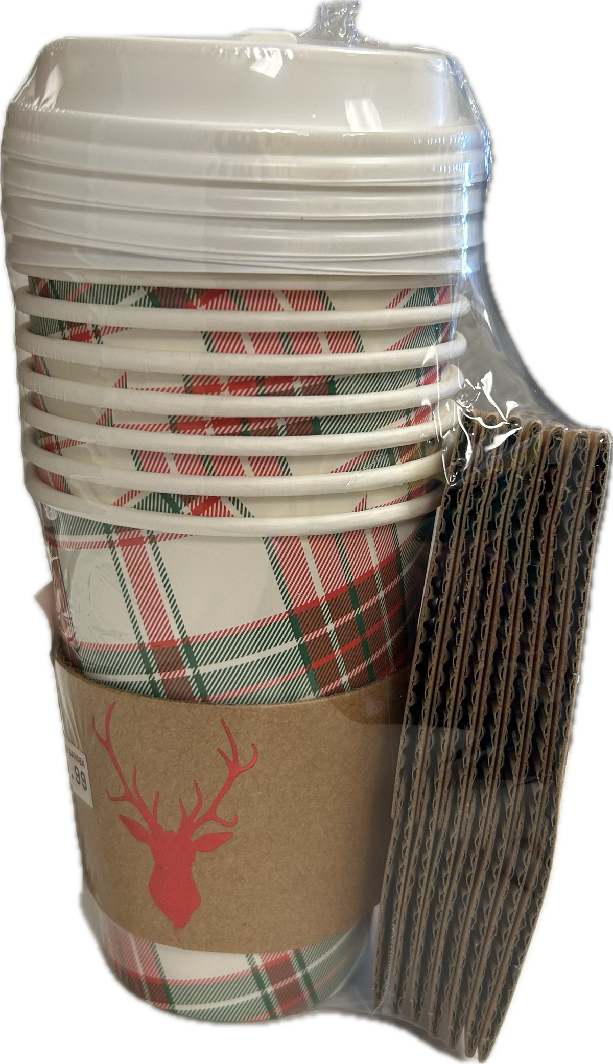 Holiday Paper Cups w/Lids