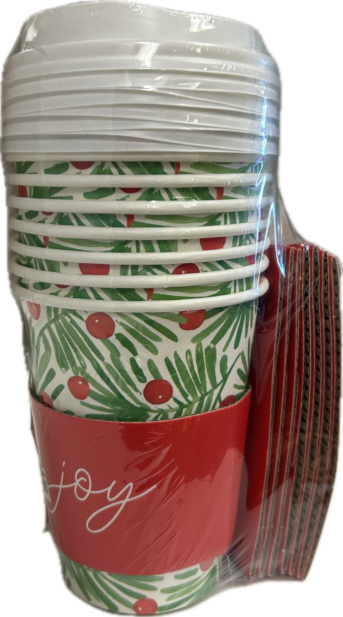 Holiday Paper Cups w/Lids