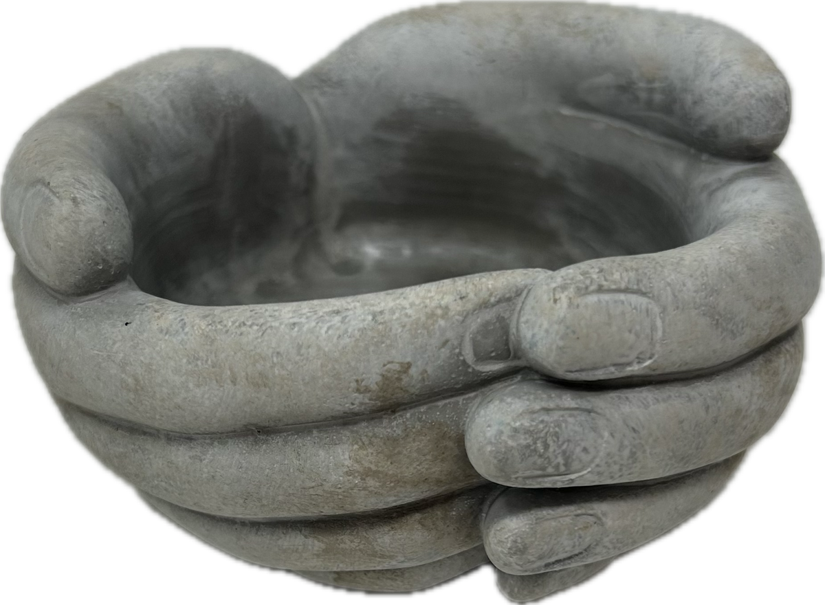 6&quot; Cement Hands Pot