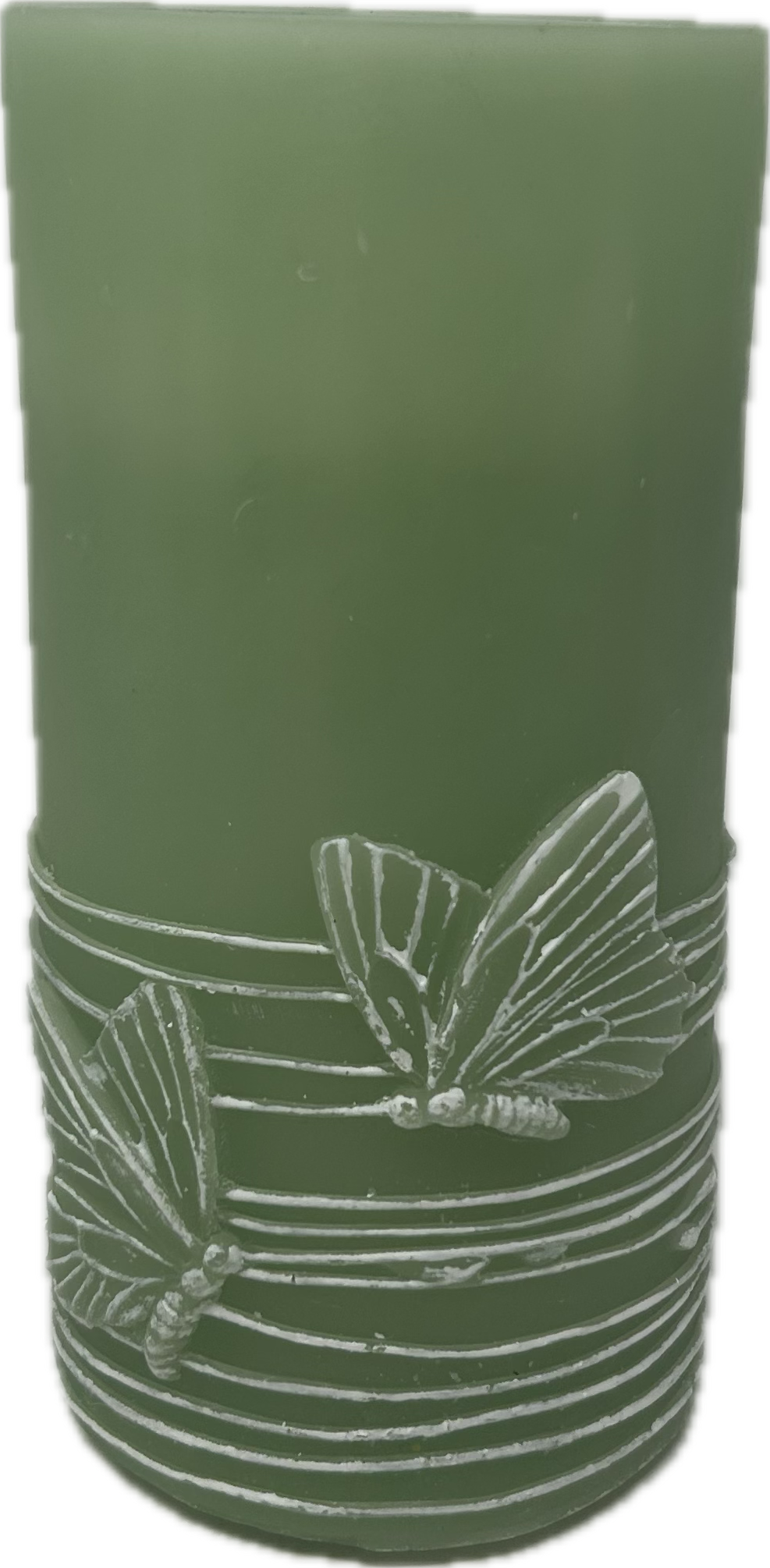 4x8 Green Butterfly Fountain Candle