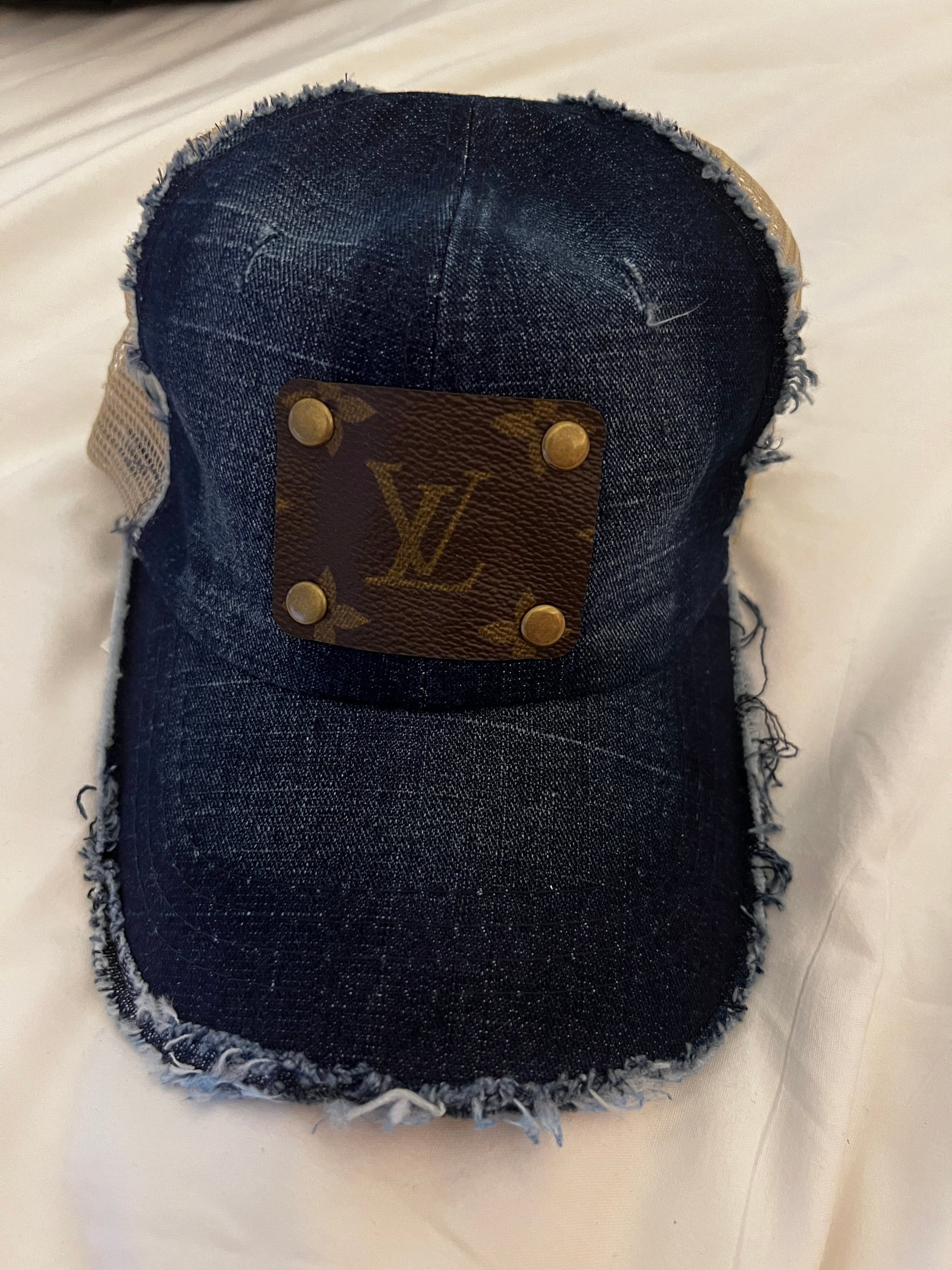 Upcycled Camo LV Hat  Louis vuitton hat, Upcycled purse, Used louis vuitton