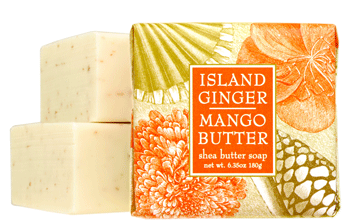 1.9oz Shea Butter Soap Island Ginger Mango