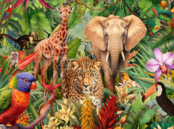 Springbok Kids Jungle Animal Mashup 100pc Puzzle