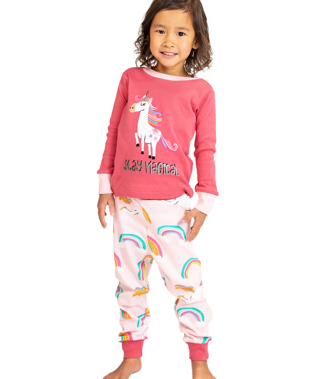 Magical Unicorn Kid&#39;s Long Sleeve PJ&#39;s