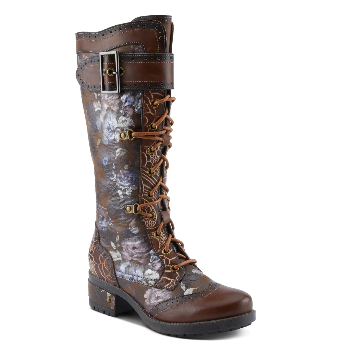 Kisha Boss Brown/Multi Boots