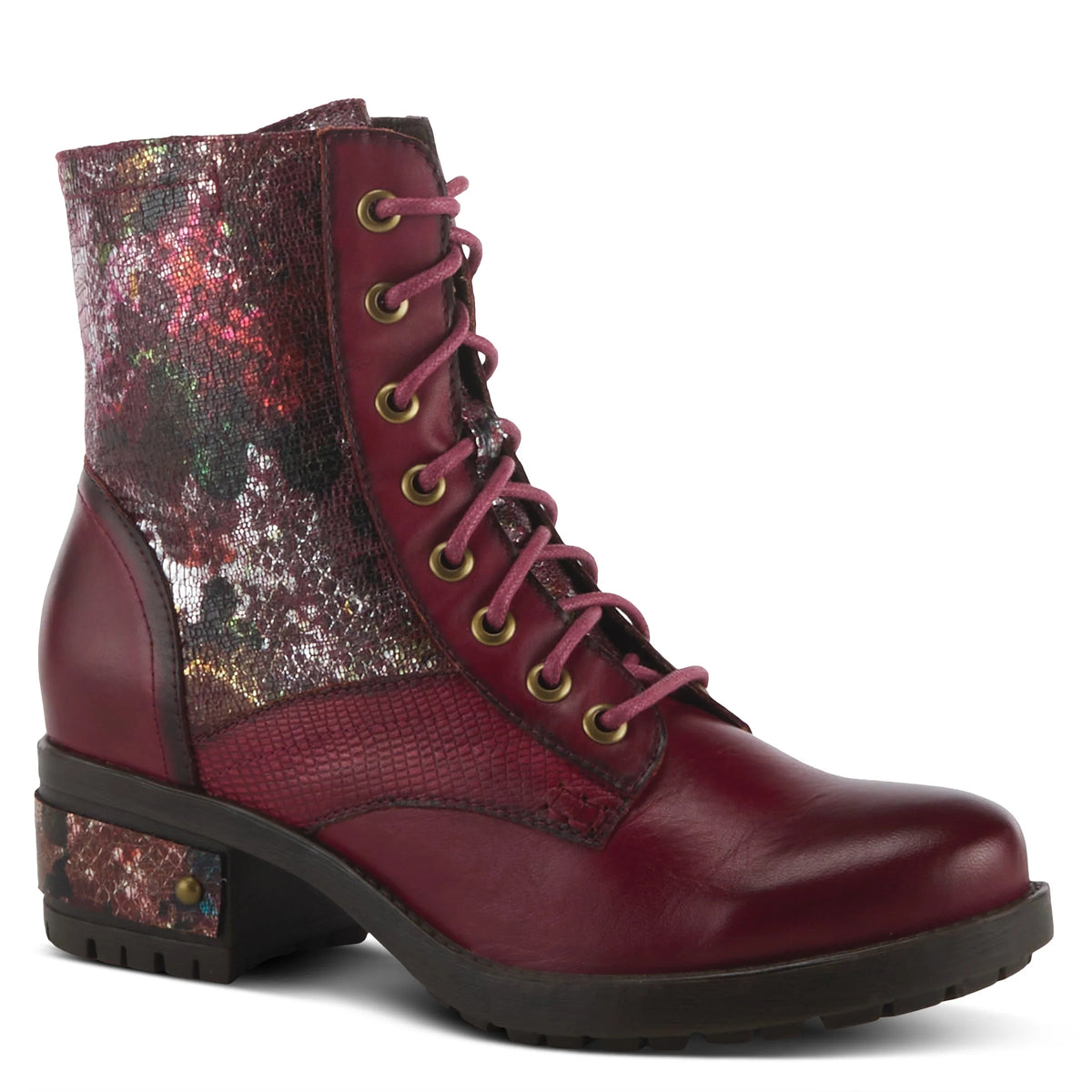 Marty Boots Bordeaux Multi