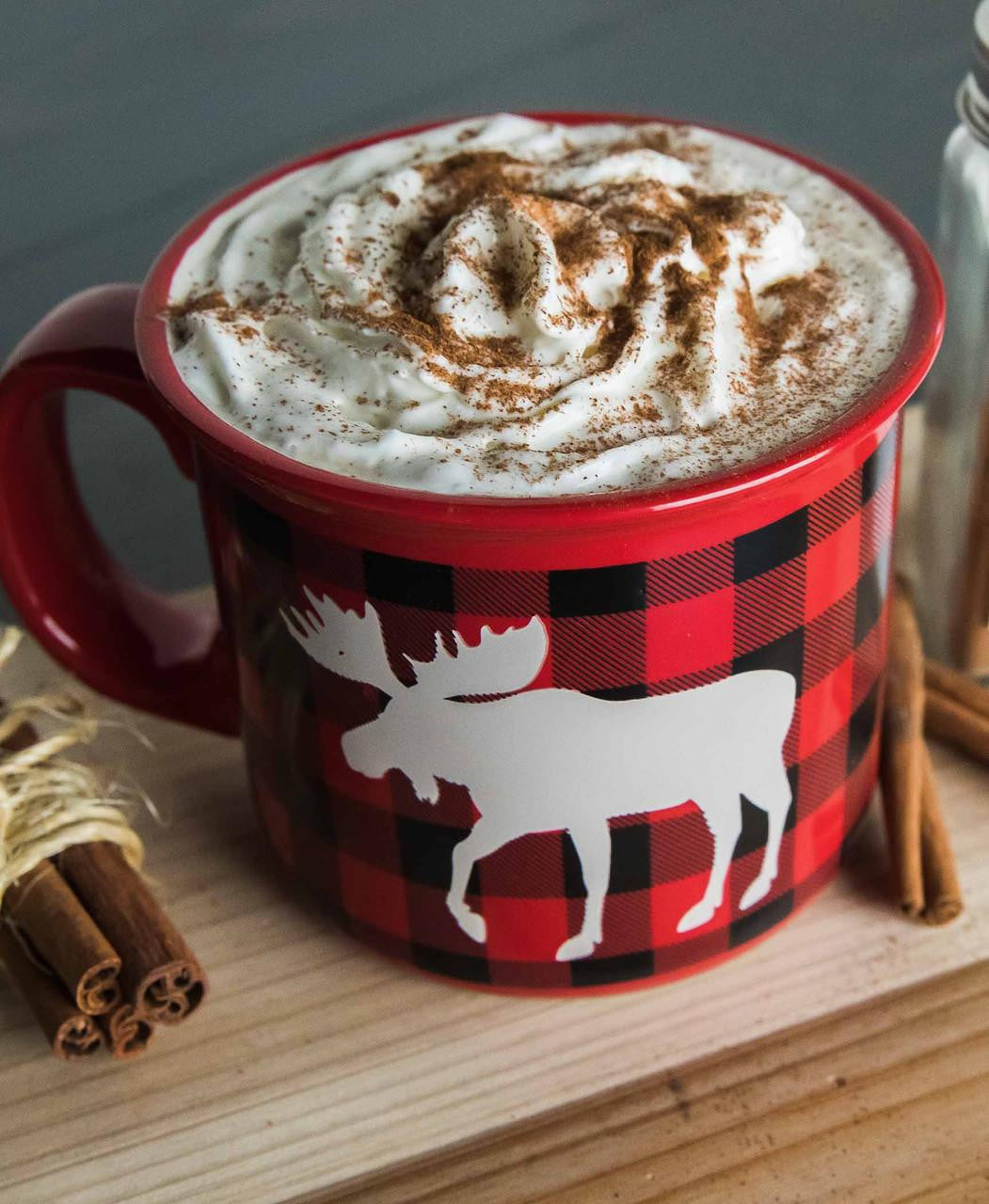 Moose Plaid Mug