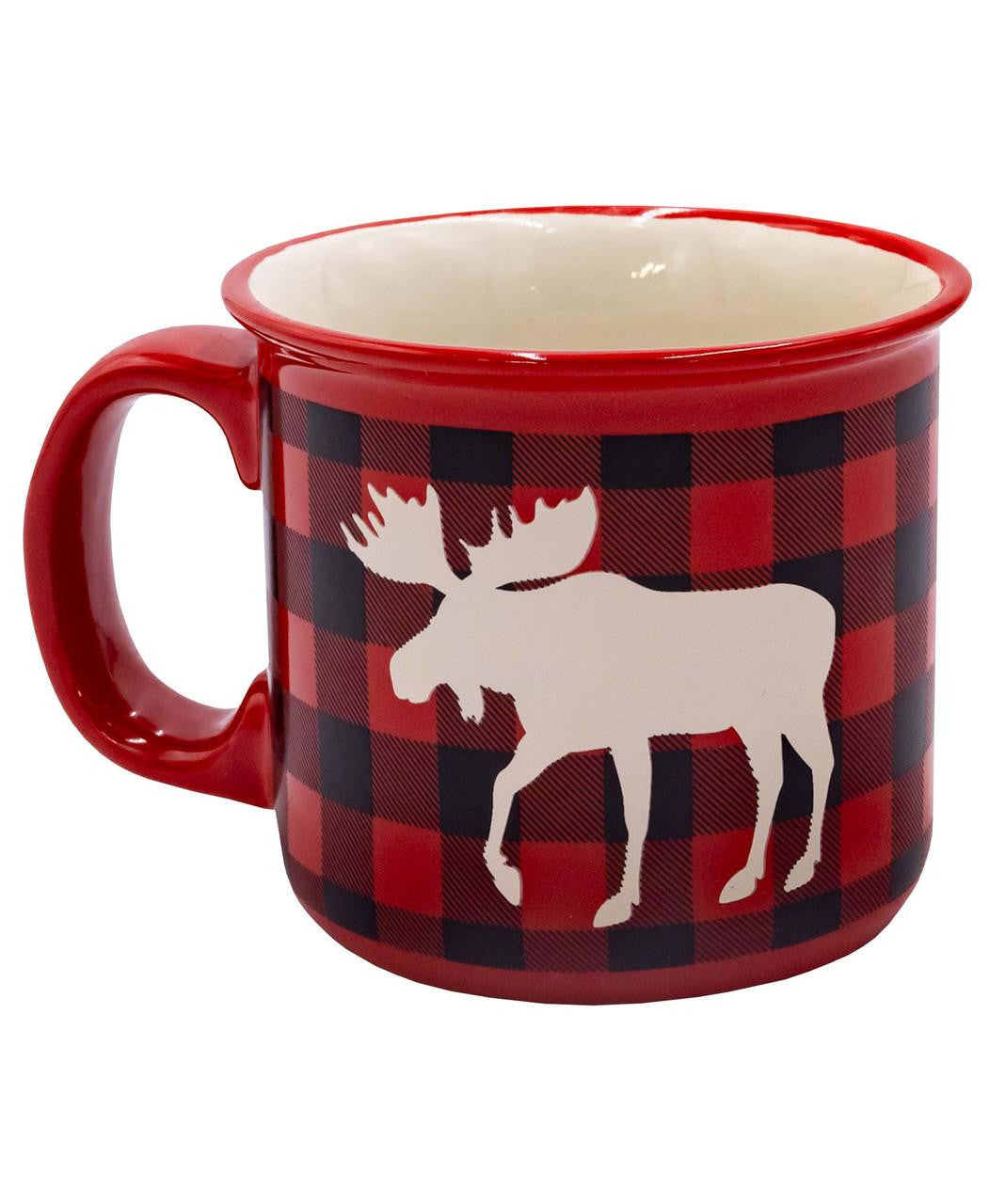 Moose Plaid Mug