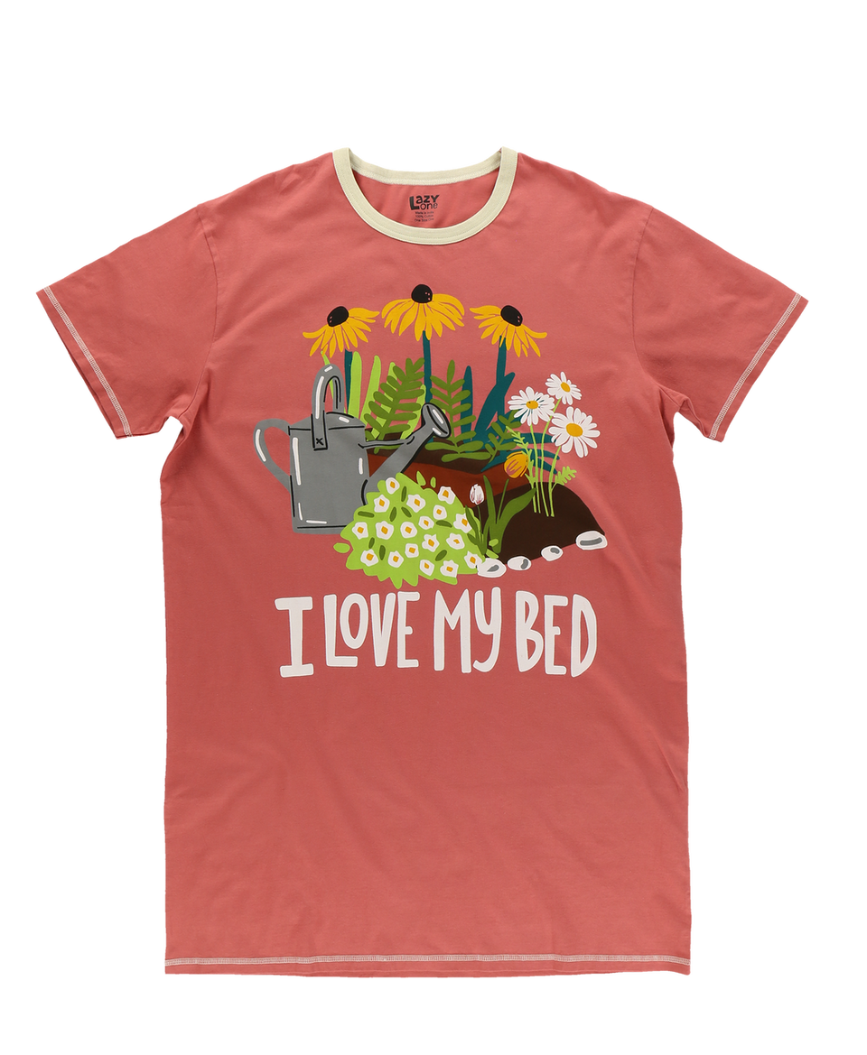 I Love My Bed Plant Nightshirt O/S