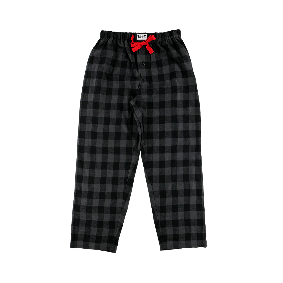 Grey Plaid Men&#39;s Flannel PJ Pant