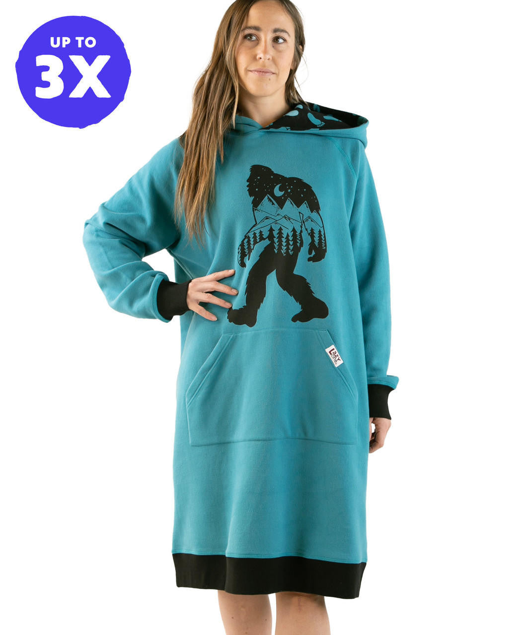 Bigfoot Scene Sleep Hoodie