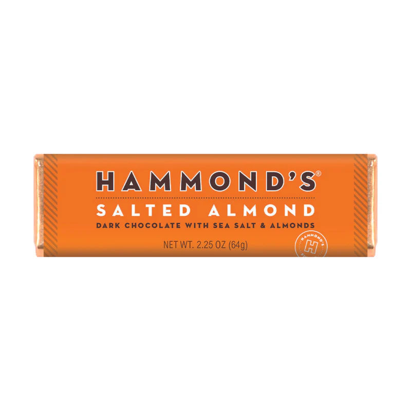 Hammond&#39;s Salted Almond Dark Candy Bar