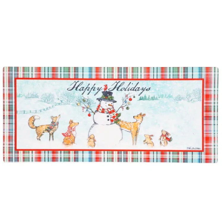 Snowman Holiday Sassafras Insert Mat