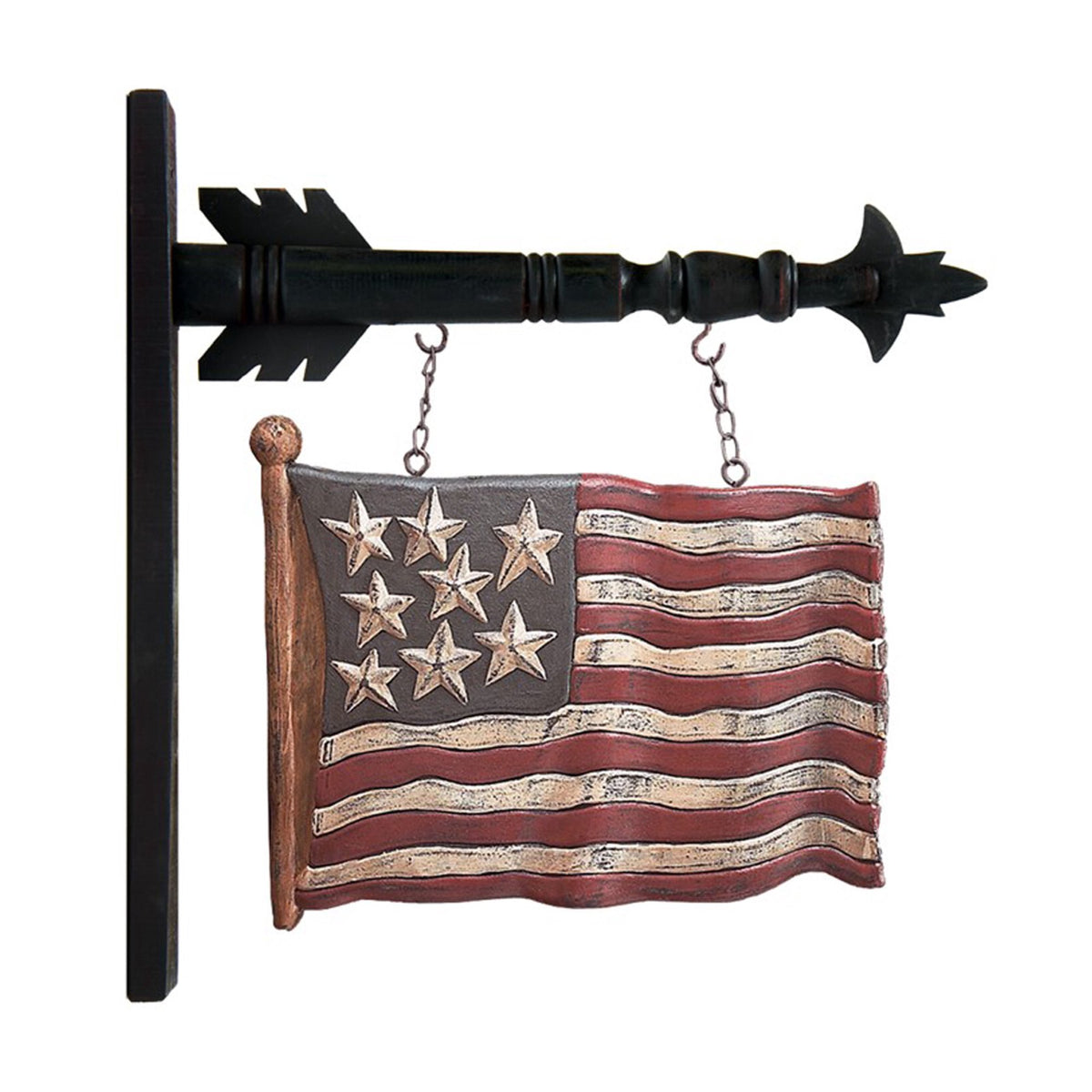 Resin 8 Star USA Waving Flag for Arrow Holder