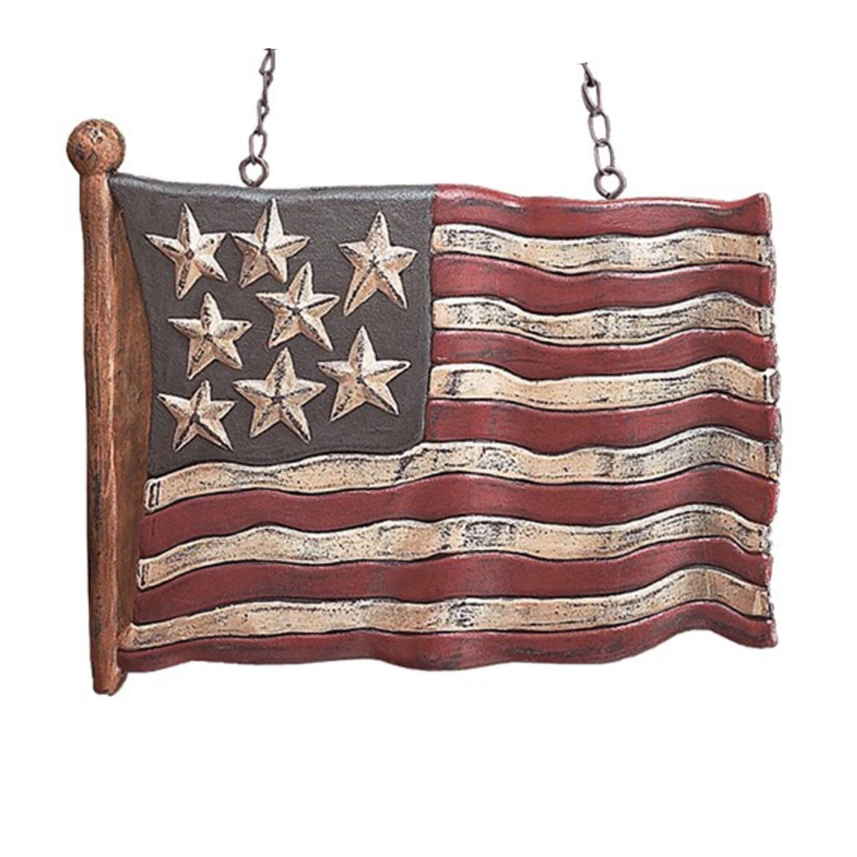 Resin 8 Star USA Waving Flag for Arrow Holder