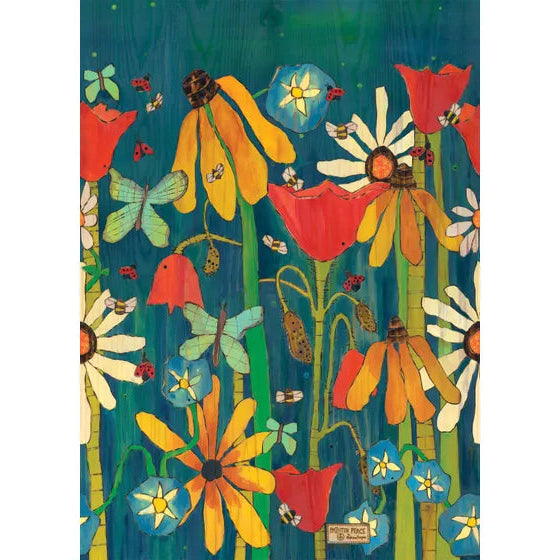 Earth Laughs In Flowers Bird Bath Art Pole