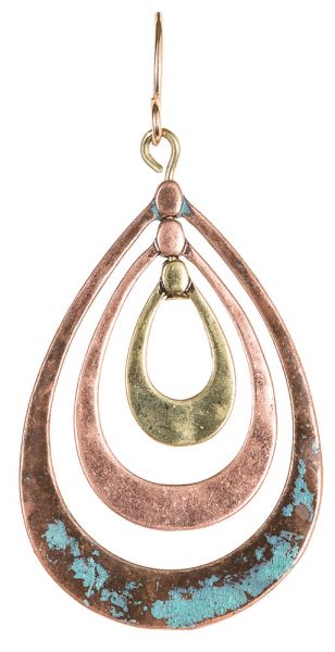 Patina Teardrop Earrings