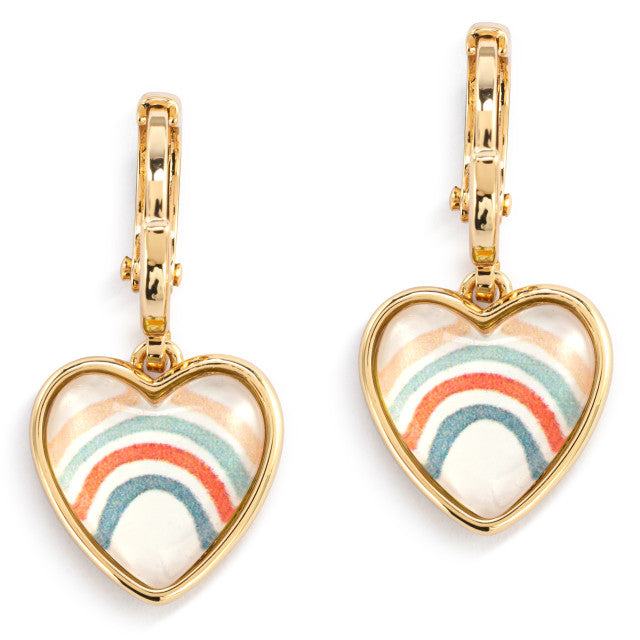 Art Heart Earrings - Dream Big