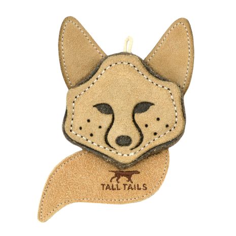 Tall Tails Natural Leather &amp; Wool Fox Toy