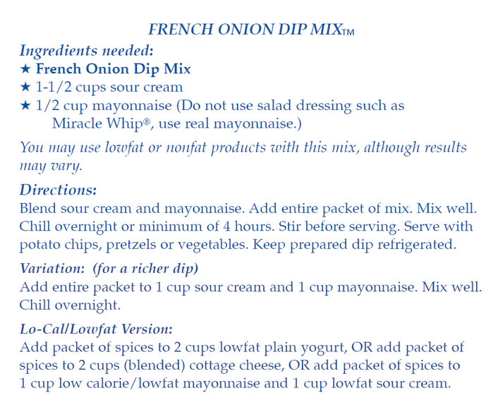 French Onion Dip Mix