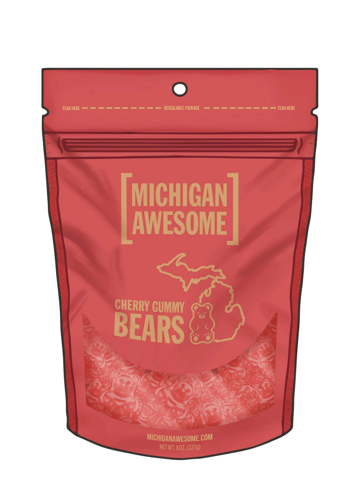 Michigan Awesome Cherry Gummy Bears