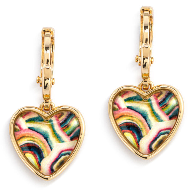 Art Heart Earrings - Forever Friends