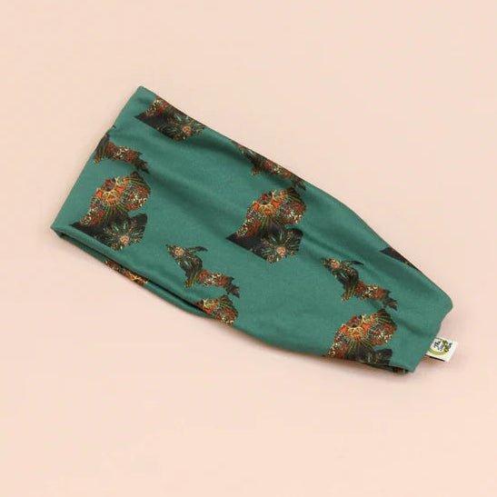 Kristen Jean Michigan Sassy Olive Stretch Headband