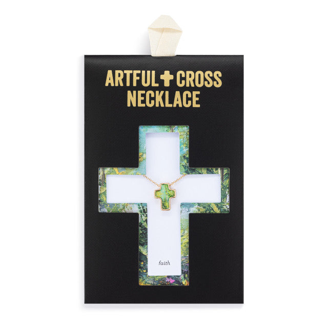 Artful Cross Necklace - Faith