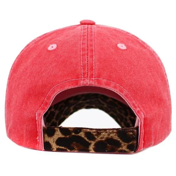 Dark Pink Camping Queen Ball Cap