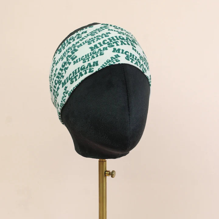 Michigan State Grey Sassy Olive Stretch Headband