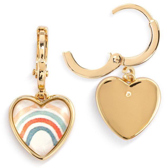 Art Heart Earrings - Dream Big