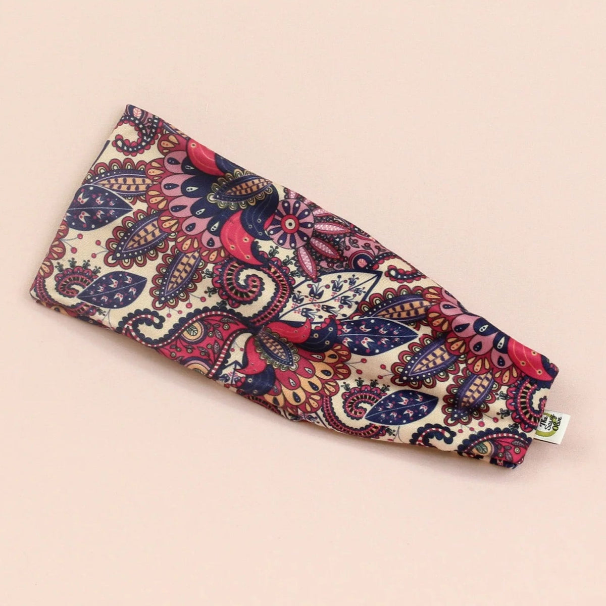 Pateast Paisley Sassy Olive Stretch Headband