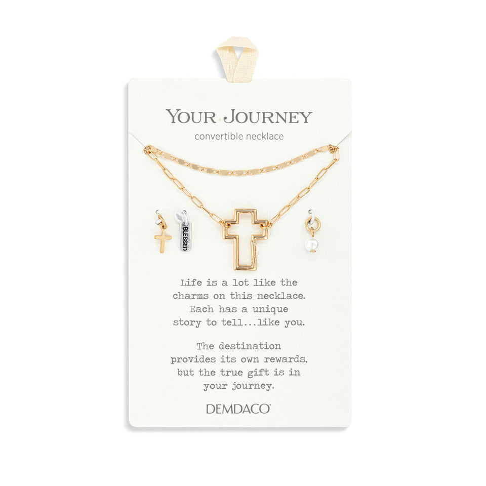 Faith Necklace Jewelry Set - Gold