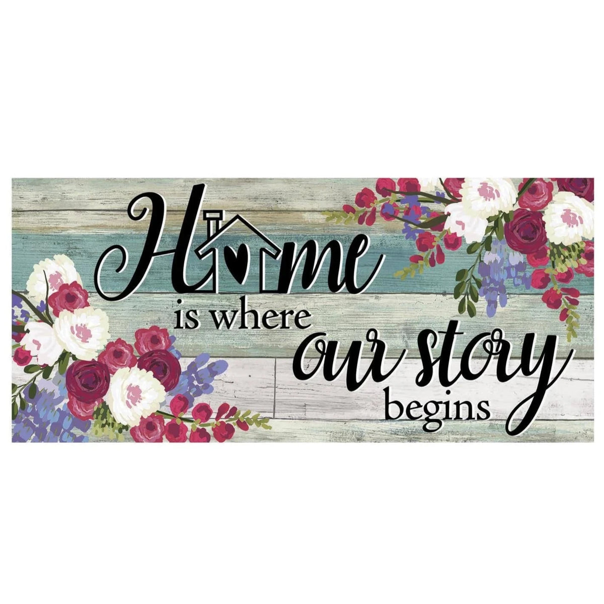 Home Is Where Our Story Begins Sassafras Insert Mat - Retired Design